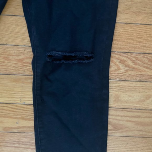Skinny Ripped Black Jeans - Picture 2 of 3